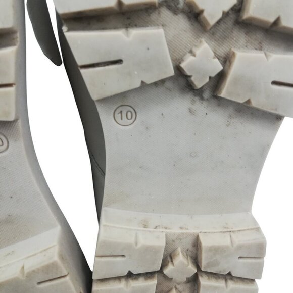 Seychelles Catch Me Monk Strap Loafers Size 10 Leather Ivory Platform Reptile - Picture 7 of 11